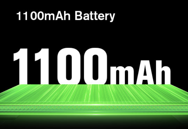 1100mAh battery