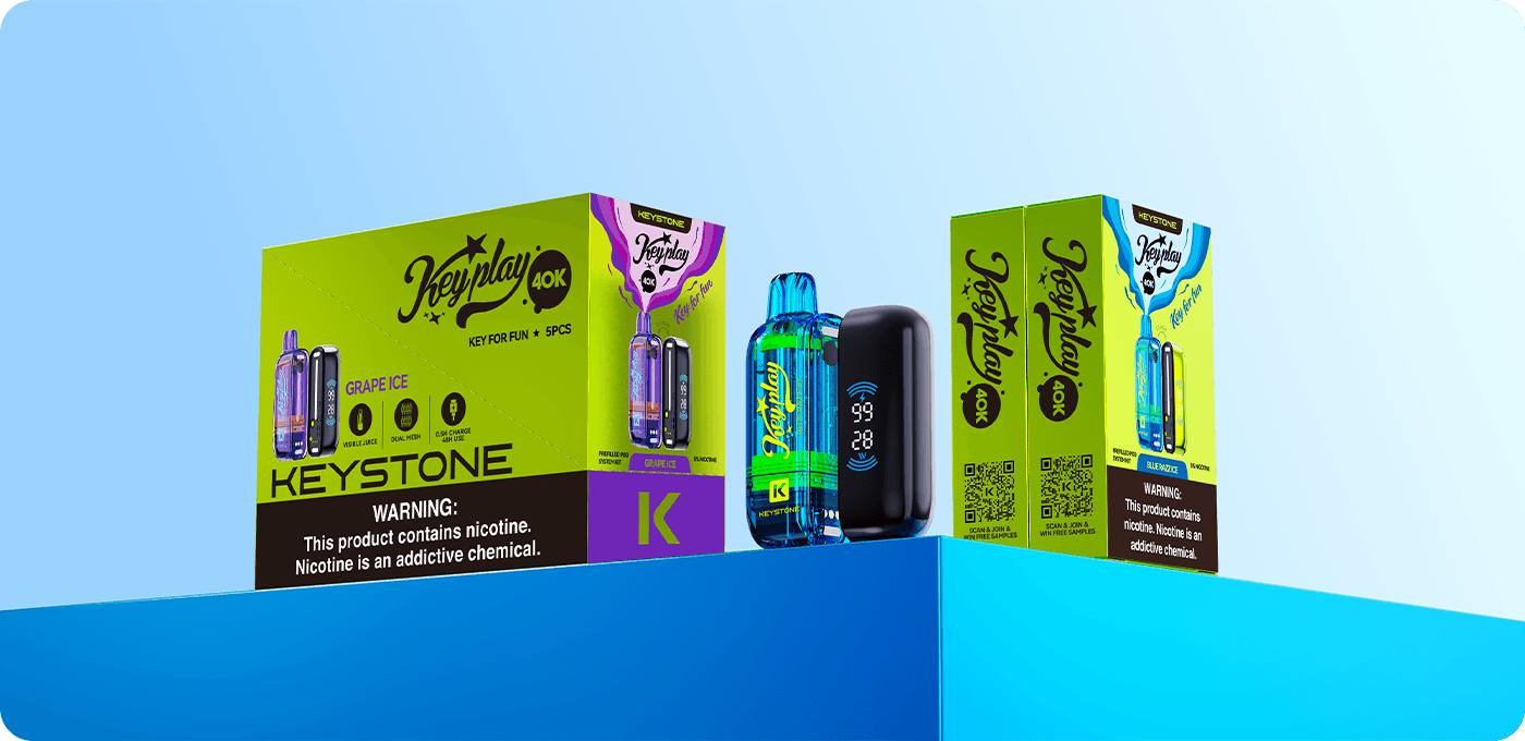 Keystone product packaging with security label area
